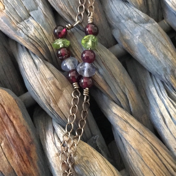 925 Sterling Beaded Fairy Hematite Heart Necklace - Picture 6 of 8